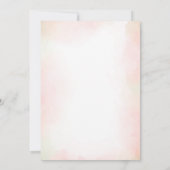 Bruin Beer Ballon meisje Baby shower Uitnodiging (Achterkant)