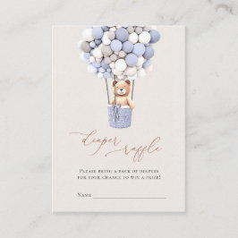 Bruin Beer ballonnen Luidere Raffle Tickets Informatiekaartje