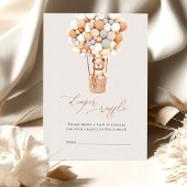 Bruin Beer ballonnen Luidere Raffle Tickets Informatiekaartje