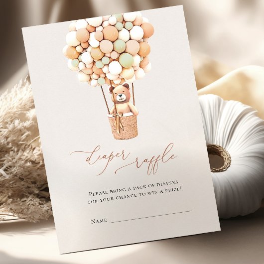 Bruin Beer ballonnen Luidere Raffle Tickets Informatiekaartje