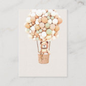 Bruin Beer ballonnen Luidere Raffle Tickets Informatiekaartje (Achterkant)