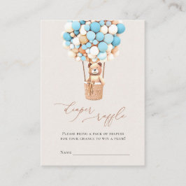 Bruin Beer ballonnen Luidere Raffle Tickets Informatiekaartje