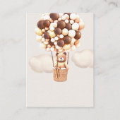 Bruin Beer ballonnen Luidere Raffle Tickets Informatiekaartje (Achterkant)