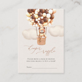 Bruin Beer ballonnen Luidere Raffle Tickets Informatiekaartje