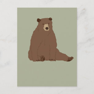 Bruin Beer Briefkaart