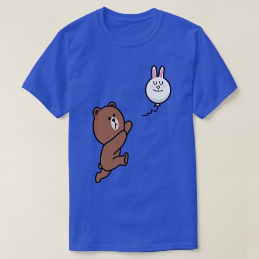 Bruin Beer Cony wil je niet verliezen 1 T-shirt (Design voorkant)