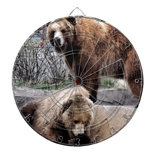 Bruin beer dartbord (Voorkant)