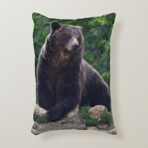 Bruin beer decoratief kussen