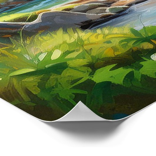 Bruin Beer en Baby 2 Poster (Hoek)