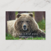 Bruin Beer en Coyote Wildlife Visitekaartje (Voorkant)
