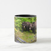 Bruin Beer en kauwen | Hyder, Alaska Mok (Midden)