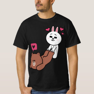 bruin beer en kuit t-shirt