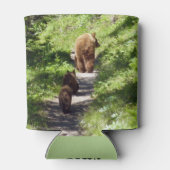 Bruin Beer familie Blikjeskoeler (Achterkant)