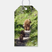 Bruin Beer familie Cadeaulabel (Voorkant)