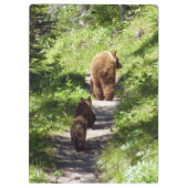 Bruin Beer familie Klembord (Achterkant)