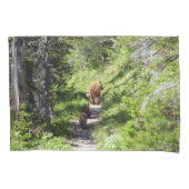 Bruin Beer familie Kussensloop (Voorkant)