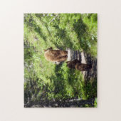 Bruin Beer familie Legpuzzel (Verticaal)