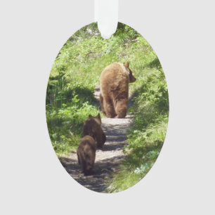 Bruin Beer familie Ornament
