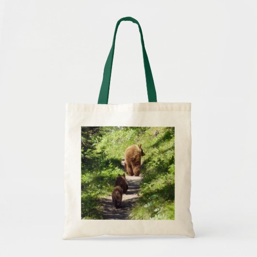 Bruin Beer familie Tote Bag (Voorkant)