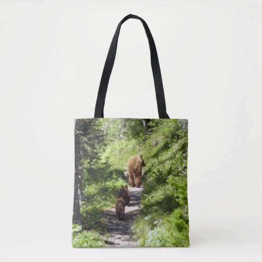 Bruin Beer familie Tote Bag (Voorkant)
