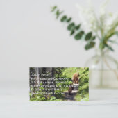 Bruin Beer familie Visitekaartje (Staand voorkant)