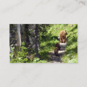 Bruin Beer familie Visitekaartje (Achterkant)