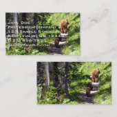 Bruin Beer familie Visitekaartje (Voorkant / Achterkant)