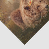 Bruin Beer Fantasy Fairytale Forest Tissuepapier (Detail)