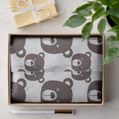 Bruin Beer Glitter-weefselpapier Tissuepapier (Geschenk)