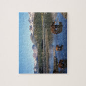 Bruin beer, grizzly beer, zeug en kubben in legpuzzel (Verticaal)