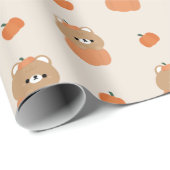 Bruin Beer Halloween Cadeaupapier (Rol Hoek)