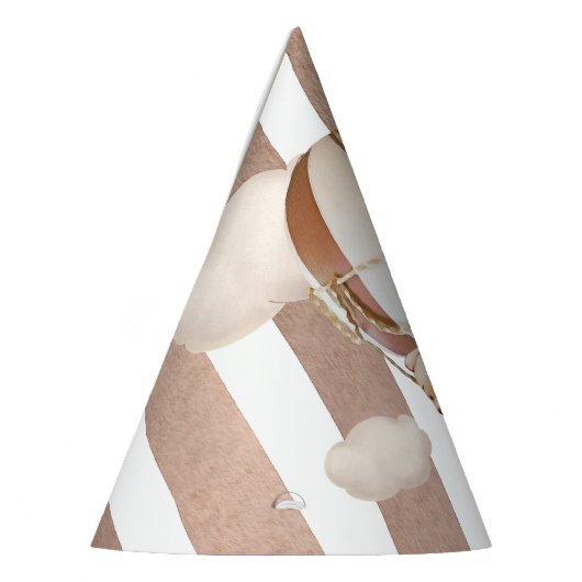 Bruin Beer Hot-Air ballon Feesthoedjes (Links)