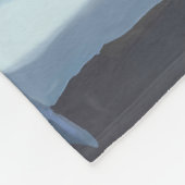 Bruin beer in de bergen fleece deken (Hoek)