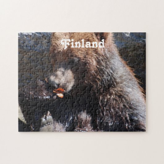 Bruin Beer in Finland Legpuzzel (Horizontaal)