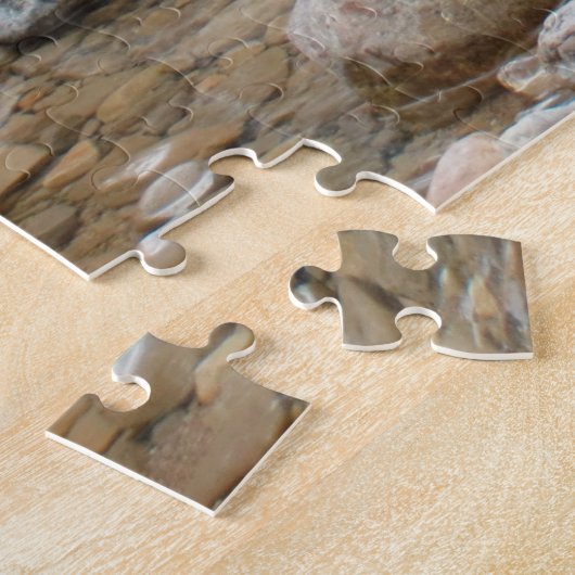 Bruin Beer in Stream Legpuzzel (Zijkant)