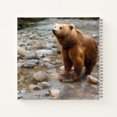 Bruin Beer in Stream Notitieboek (Achterkant)