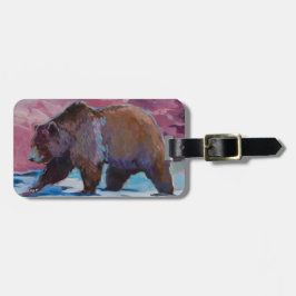 Bruin Beer in Utah, rondlopend door de Rocks Bagagelabel