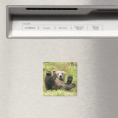 Bruin_Beer_Kodiak_Liefhebbers Geschenken Magneet (Insitu (Vaatwasser))