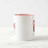 Bruin beer konijntje tweekleurige koffiemok (Center)