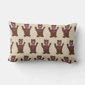 Bruin Beer kussen voor kinderen (Achterkant)