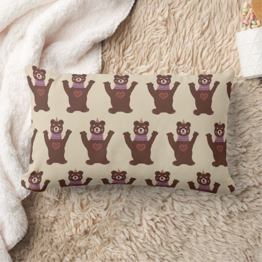 Bruin Beer kussen voor kinderen (Deken)