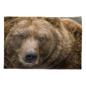 Bruin Beer Kussensloop (Achterkant)