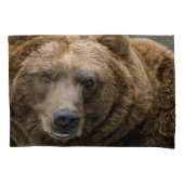 Bruin Beer Kussensloop (Voorkant)