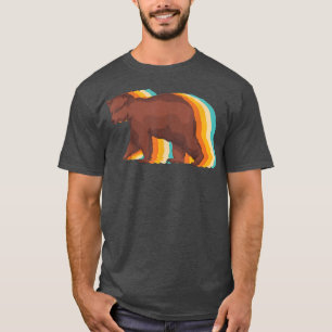 Bruin Beer Lover Retro Wildlife Animal Forest Beer T-shirt