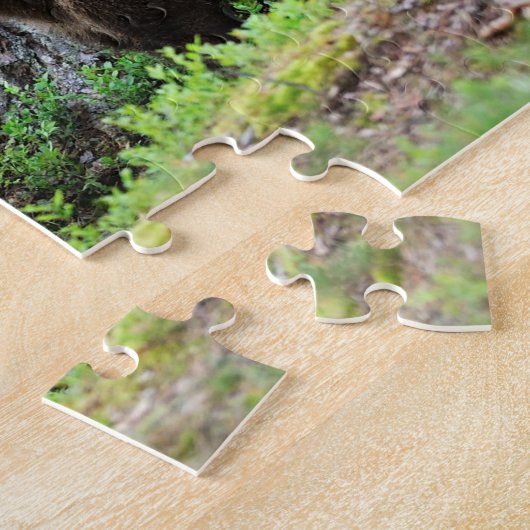 Bruin Beer mama met kubussen, Jigzaag Puzzle Legpuzzel (Zijkant)