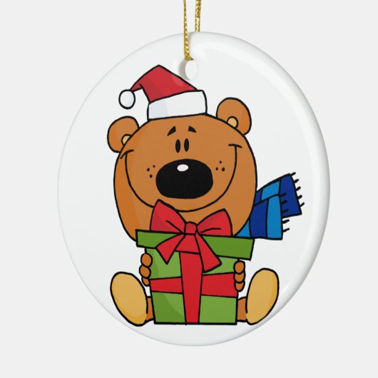Bruin Beer met Gift Keepomwille Ornament (Links)