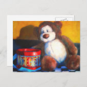 Bruin Beer met Red Drum Briefkaart (Voorkant / Achterkant)