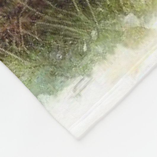 Bruin Beer met twee welpen Fleece Deken (Hoek)