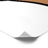 Bruin Beer met vallende herfstblad Schattigee dier Poster (Hoek)