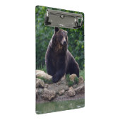 Bruin beer mini klembord (Schuin)
